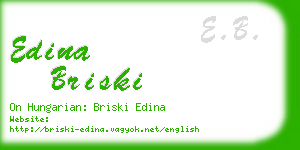 edina briski business card